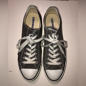 Converse Chuck Taylors All Stars Low Top Unisex Mens 9 Womens 11 charcoal
